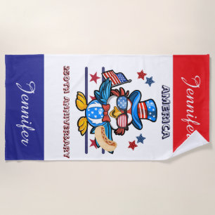 Personalized 250th USA Semiquincentennial  Beach Towel