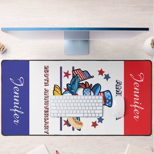 Personalized 250th USA Semiquincentennial  Desk Mat (Creator Uploaded)