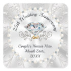 Personalized 25th Anniversary Party Favour Sticker