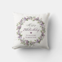Personalized 25th Birthday Gift Purple Lilac