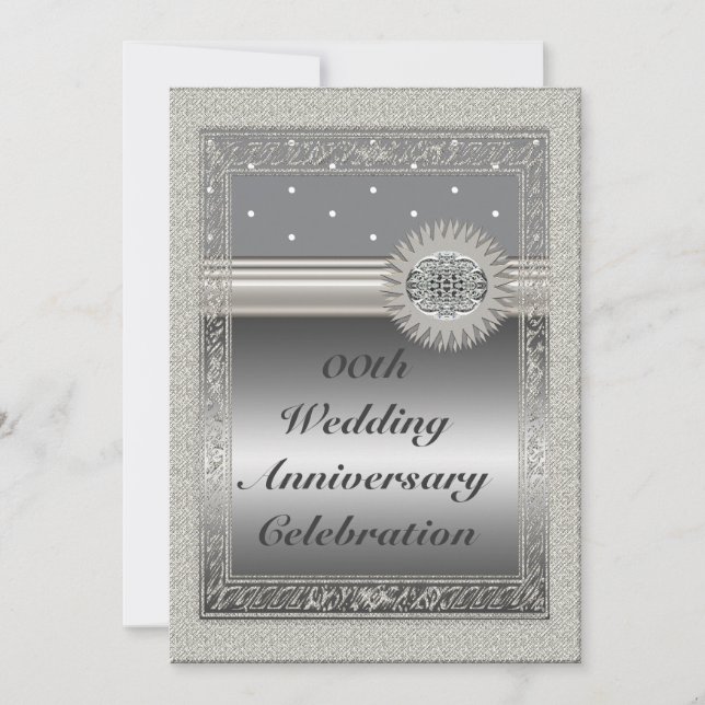 Personalized 25th Wedding Anniversary Party Invita Invitation (Front)