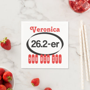 Personalized 26.2-er © Marathoner Funny Marathon Napkin