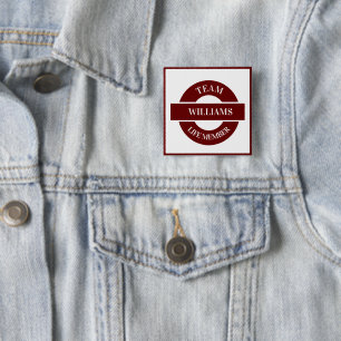 Personalized 2 inch square button