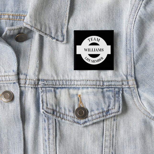 Personalized  2 inch square button (In Situ)