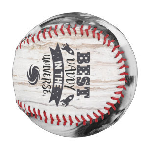 Personalized 2 Photo Best Daddy in the Universe Baseball