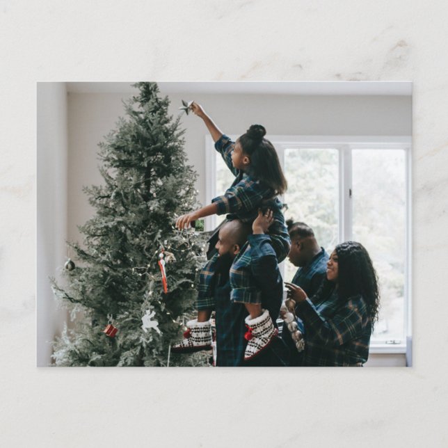 Personalized 2 Photo Double Sided Custom Postcard (Front)