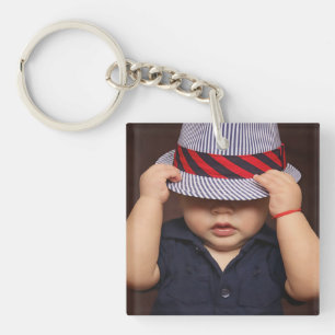 Personalized 2 Photo (Front & Back)Keychain Keychain