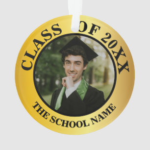 Personalized 2 Photo Graduation Class of 2025 Ornament