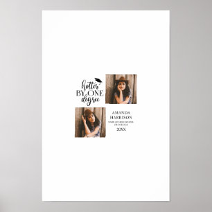 Personalized 2 Photo Graduation Signature Poster