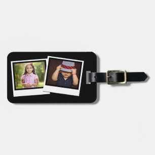 Personalized 2-Photo Snapshot Frames Custom Colour Luggage Tag