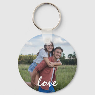 Personalized 2 sided Photo and Text Photo Collage  Keychain