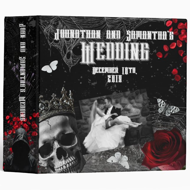 Personalized 2" Wedding Haunting Adeline Zade Mead Binder (Front/Spine)