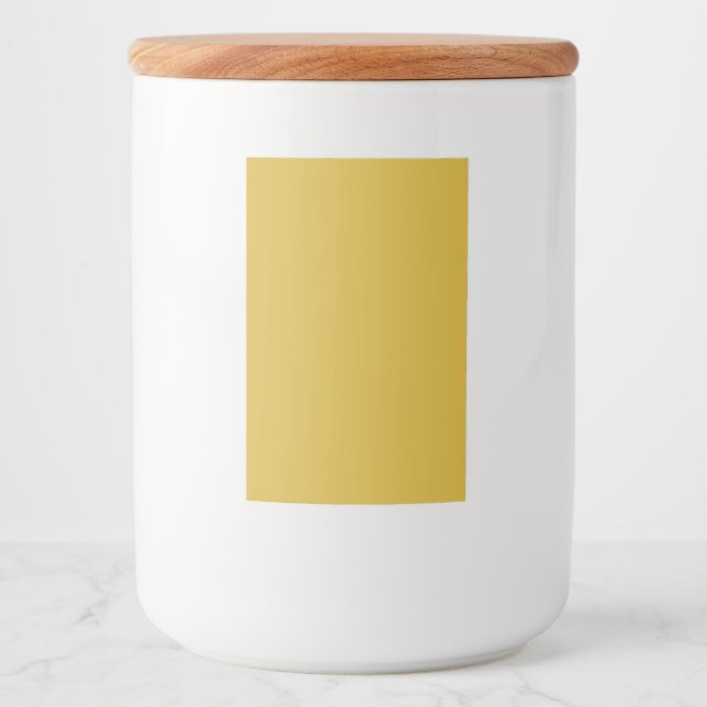 Personalized 2x3 M Gold Food Container Label (Front)