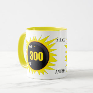 Personalized 300 Perfect Game Bowling, Coffee Mug
