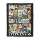 Personalized 30 Photo Collage Black