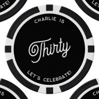 Personalized 30 Thirty Thirtieth Birthday