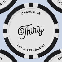 Personalized 30 Thirty Thirtieth Birthday