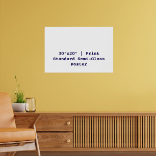 Personalized 30"x20" Standard Semi-Gloss Poster