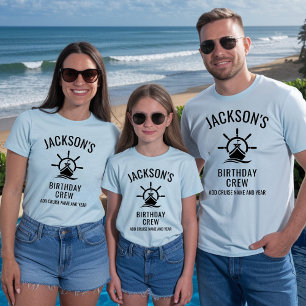 Personalized 30th 40th 50th Birthday Cruise Crew T-Shirt