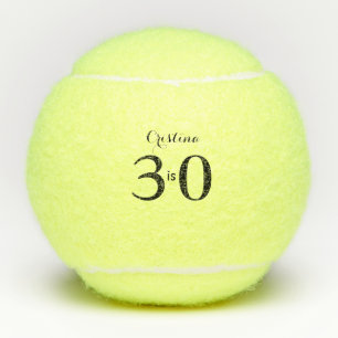  Personalized 30th Birthday  Tennis Balls