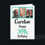 Personalized 30th happy birthday photo collage card<br><div class="desc">Put a smile on a face with this personalized 30th birthday photo collage card. - Simply click to personalize this design 🔥 My promises - This design is unique and is designed with you in mind 🙏 Thank you for supporting my small business - If you would like a bespoke...</div>