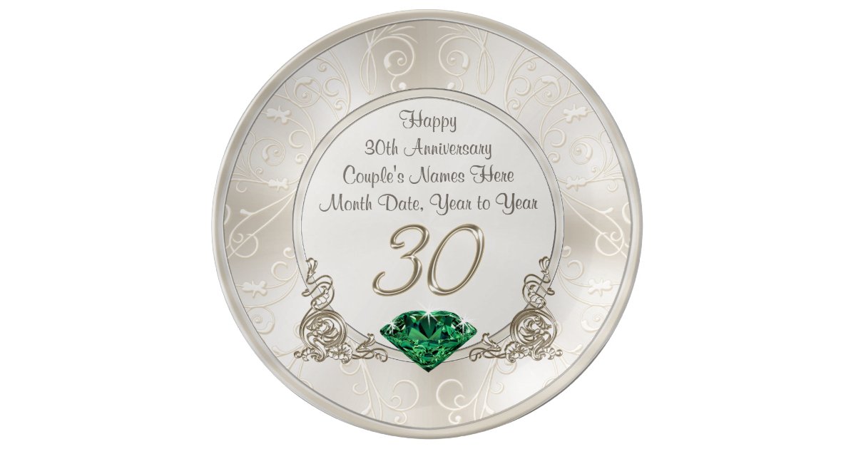 30Th Wedding Anniversary Gift / personalised 30th wedding anniversary topper by just ... - Modern gift:a more modern gift for the 30th wedding anniversary is a diamond.