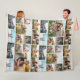 Personalized 32 Photo Collage Fleece Blanket