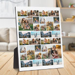Personalized 32 Photo Collage Plaque<br><div class="desc">Create Your Own Personalized 32 Photo Collage Plaque Home Decor</div>