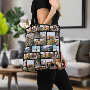 Personalized 32 Photo Collage Tote Bag