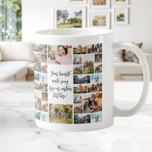 Personalized 34 Photo Collage Custom Quote