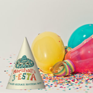 Personalized 3-Esta Boys Mexican Birthday Party Hat
