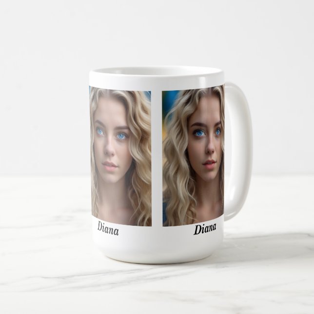 Personalized 3-Image Coffee Mug (Front Right)