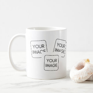 Personalized 3 Images Business Logo Corporate Gift Coffee Mug