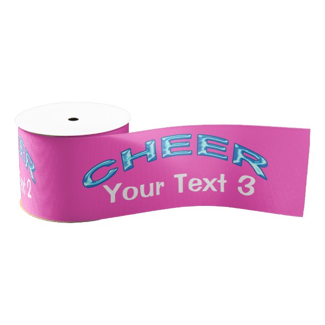 Personalized 3 inch Grosgrain Ribbon for Cheer Bow (Spool)