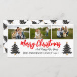 Personalized 3 Photo Collage with Christmas Trees  Holiday Card<br><div class="desc">Personalized 3 Photo Collage with Christmas Trees
Spread joy,  share cheer,  merry everything and a happy always! Holiday cards designed to brighten up the entire year.</div>