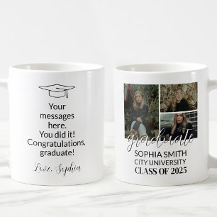 Personalized 3-Photo Congrats Graduate Coffee Mug