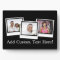 Personalized 3-Photo Snapshot Frames Custom Colour
