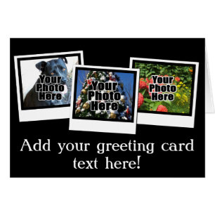 Personalized 3-Photo Snapshot Frames Custom Colour