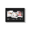 Personalized 3-Photo Snapshot Frames Custom Colour