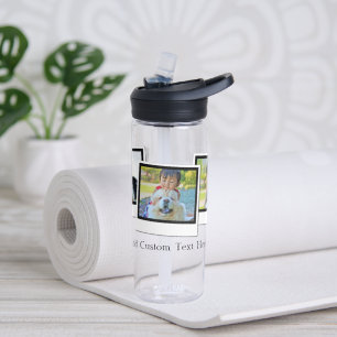Personalized 3-Photo Snapshot Frames Custom Colour Water Bottle