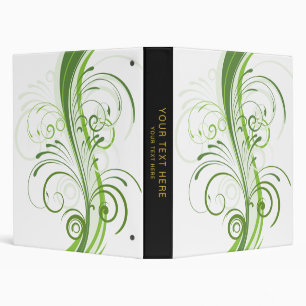 Personalized 3 Ring Binder with Elegant Custom Tex