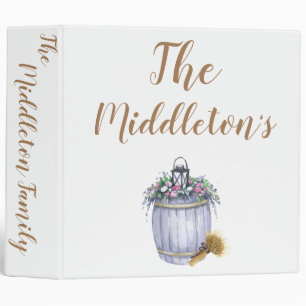 Personalized 3 Ring Scrapbook Summer Country Weddi Binder