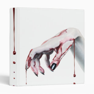 Personalized 3 Ring Scrapbook zombie blood drip va Binder