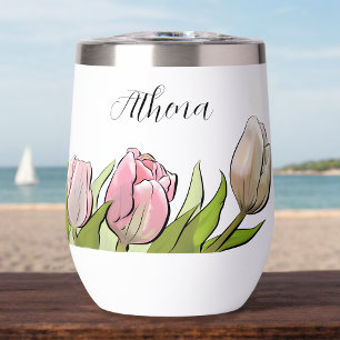 Personalized 3 Tulips