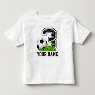 Personalized 3th Birthday Soccer Toddler T-shirt