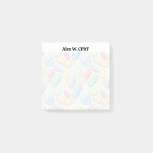 Personalized 3x3 Pharmacy Tech Sticky Notes
