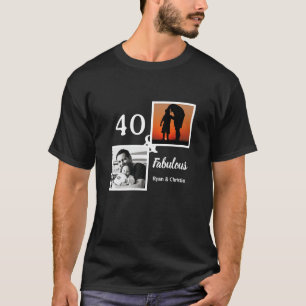 Personalized 40 & fabulous Men's gift T-Shirt