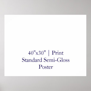 Personalized 40"x30" Standard Semi-Gloss Poster