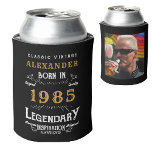Personalized 40th Birthday Add Name Year Photo<br><div class="desc">Personalized birthday add any year and name can cooler. Edit the name, year and photo with the template provided. A wonderful custom black birthday idea. More gifts and party supplies available with the "Legendary" design in the store. More gifts and party supplies available with the "Legendary" design in the store....</div>