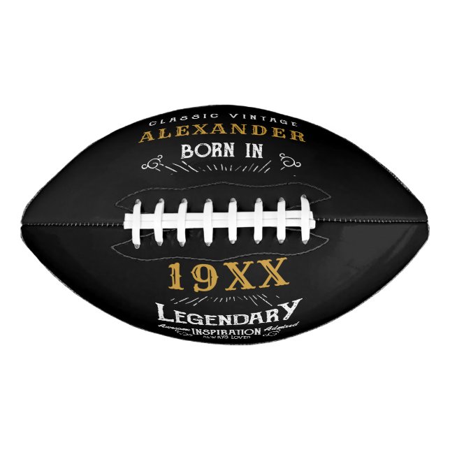 Personalized 40th Birthday Football (Front)